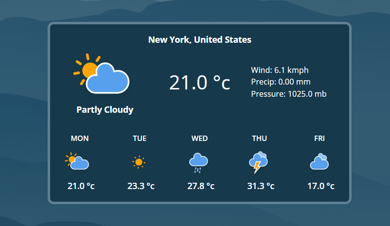 Build Weather Website with Weatherstack API using PHP | WD